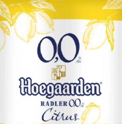 Hoegaarden 0.0% Radler Citrus verpakking